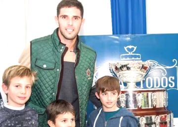 Franco mastantuono with Federico Delbonis