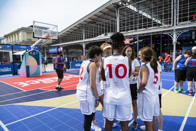 3x3 exhibition at the Paris Paralympic Games.
