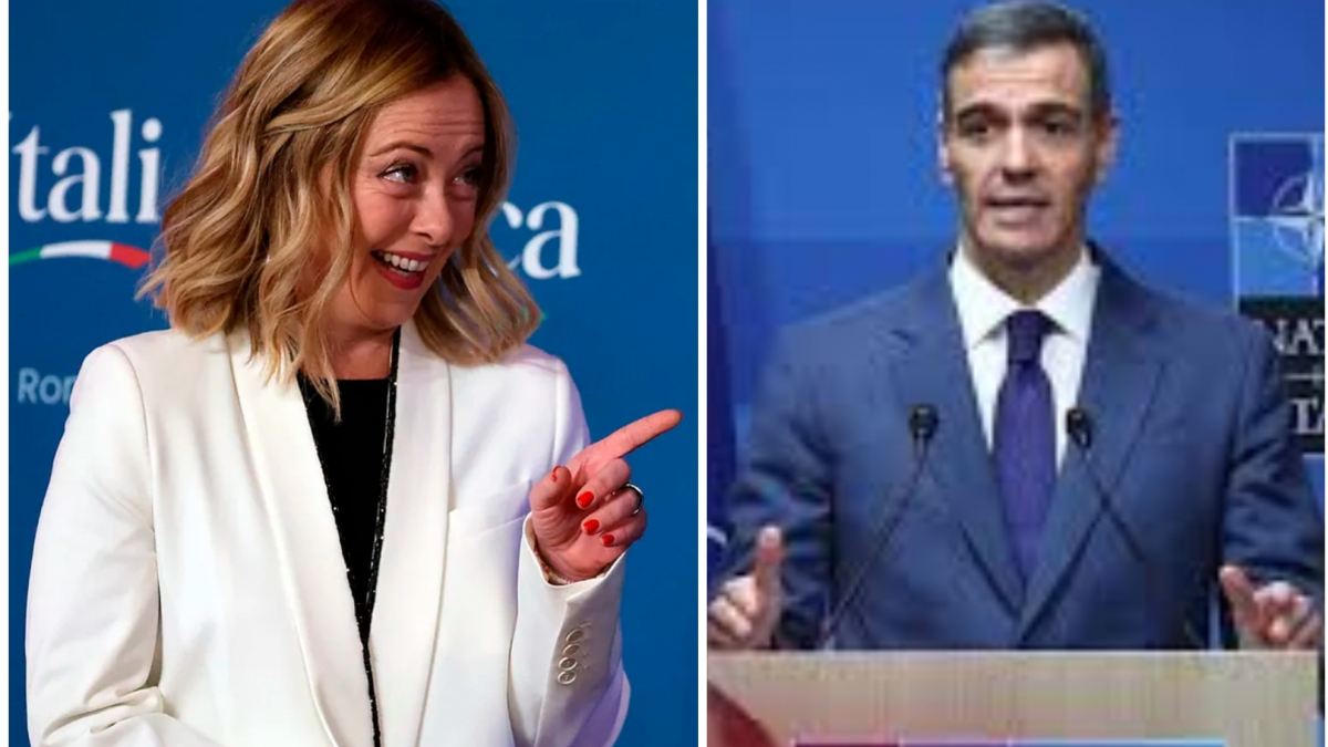 A Meloni le entra la risa floja cuando habla de la 'batalla' de Pedro  Sánchez en la OTAN: "Hemos hecho como España o España como nosotros, no lo  sé"