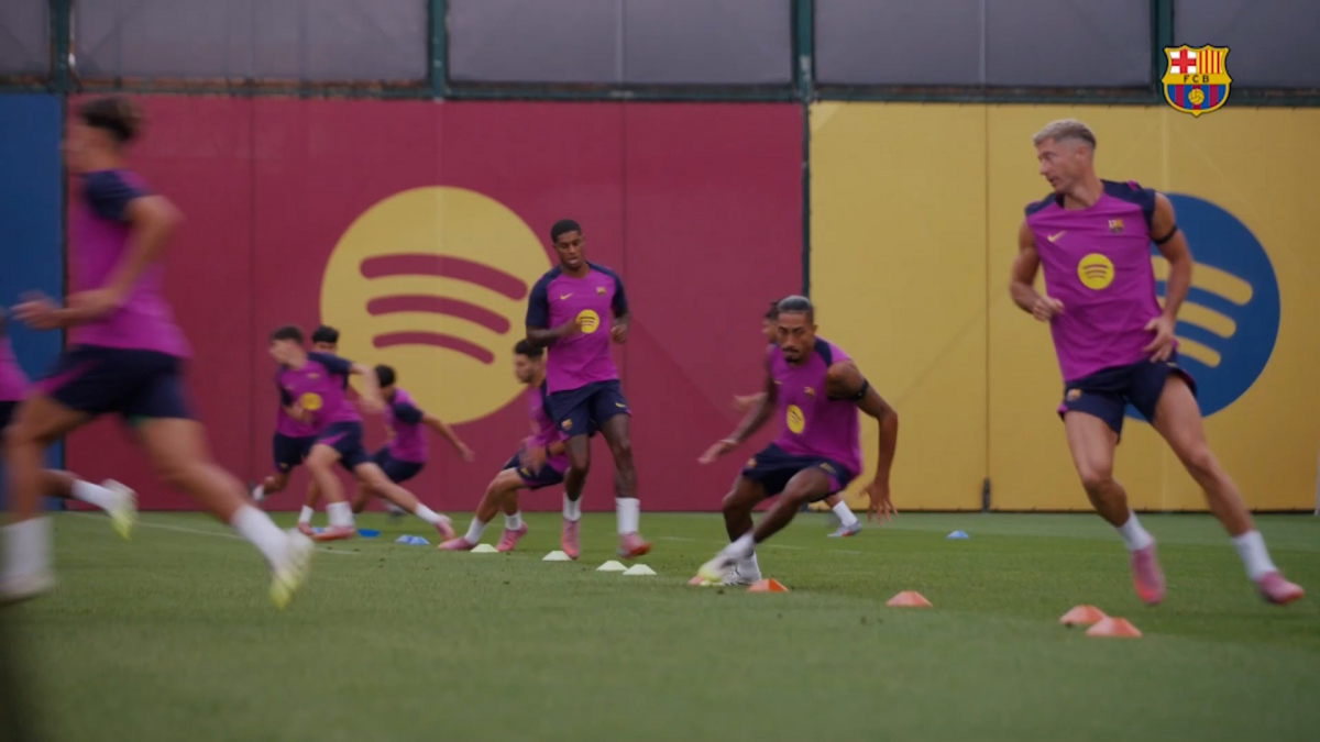 Robert Lewandowski em treinamento