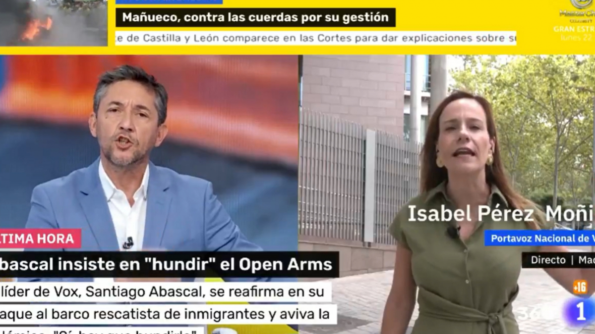 Javier Ruiz se enzarza en pleno directo con la portavoz de Vox: “No termino de entender por qué usted me insulta”