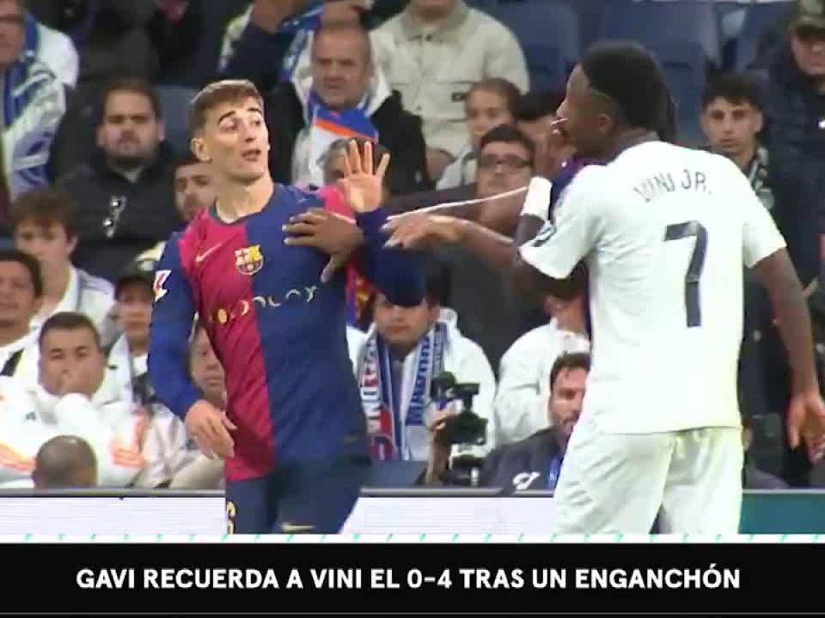 Movistar Plus+ capta el gesto de Gavi que enfadó a Vinicius: "¡4-0_ 4-0!"