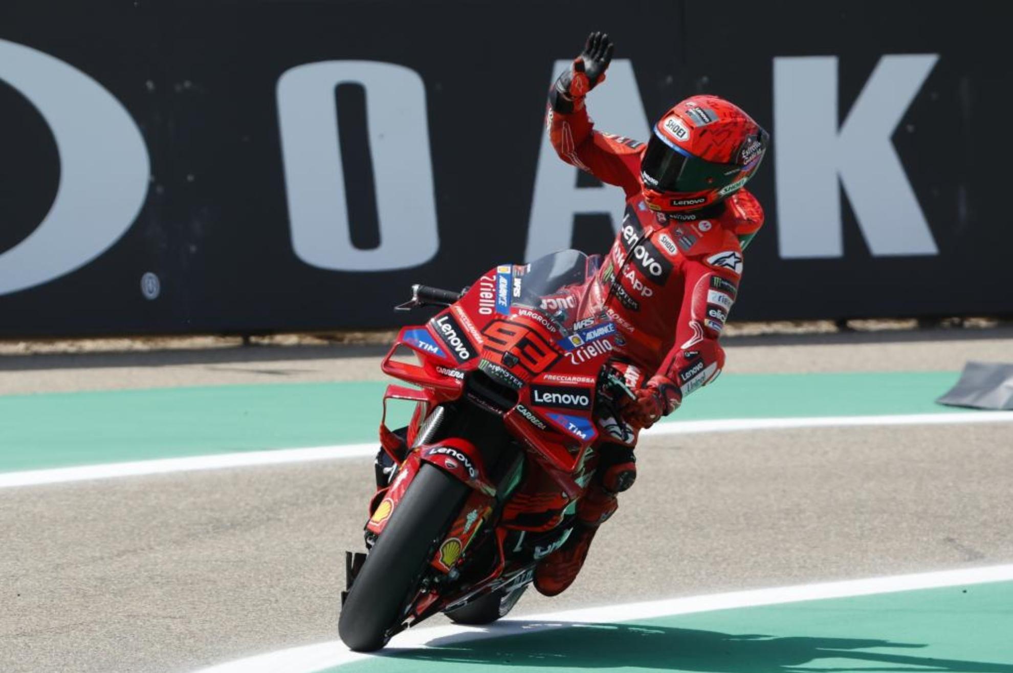 Marc Márquez, en Aragón.