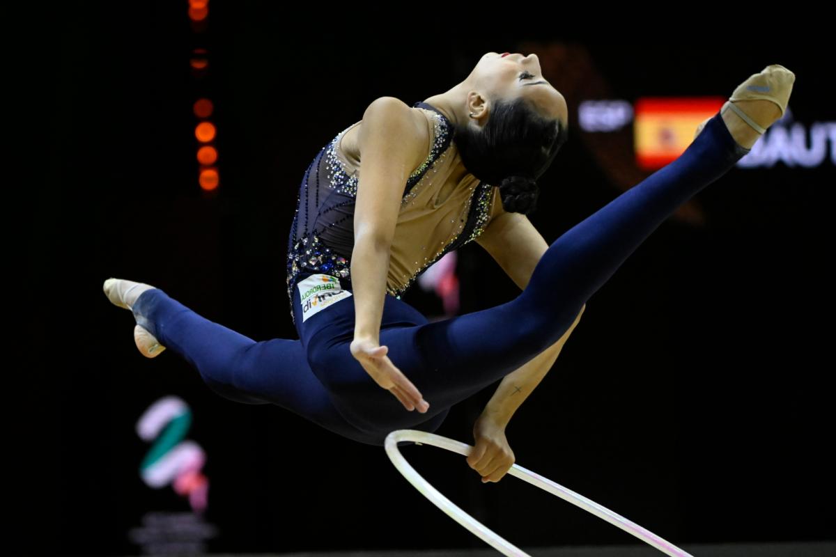 Alba Bautista, cuarta en la final de aro de los Europeos de Budapest