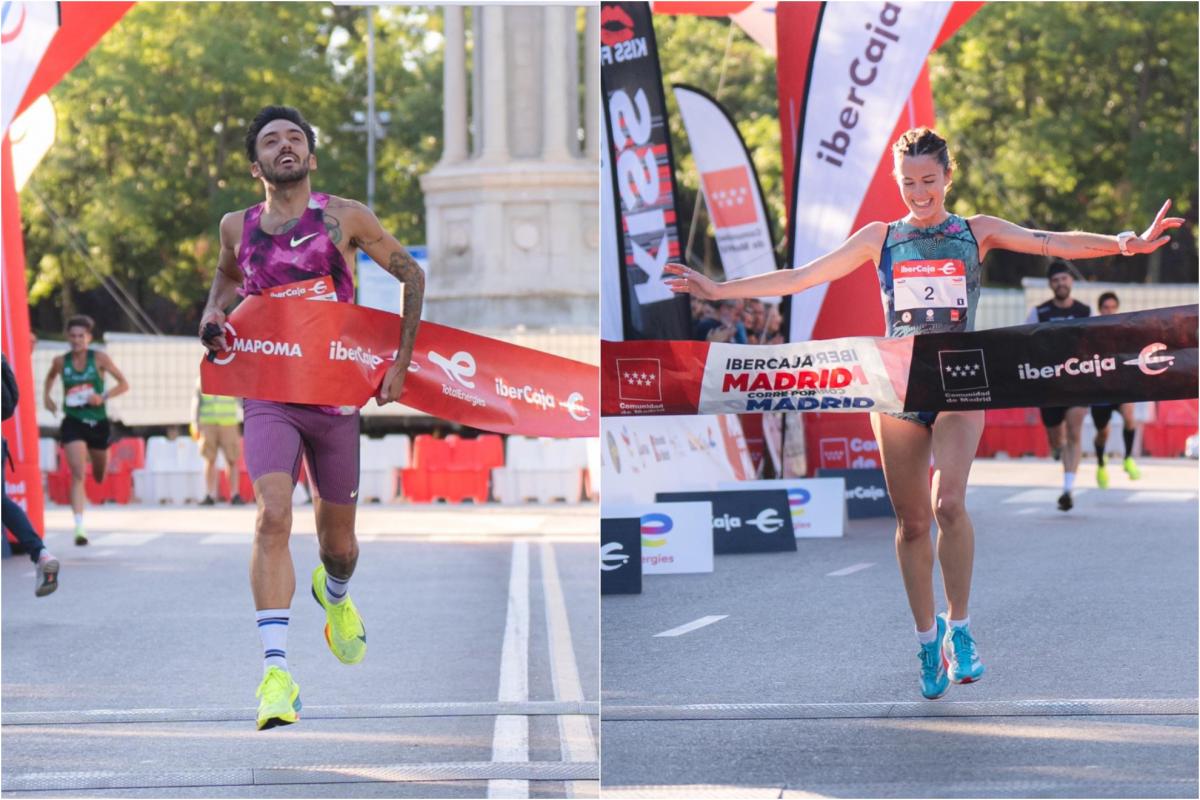 Fernando Carro y Clara Viñarás, con récord, ganan &#39;Madrid corre por Madrid&#39;