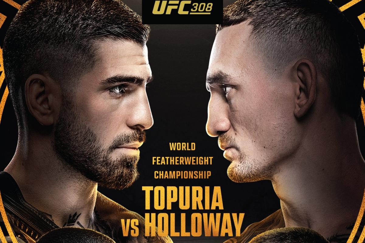 Já é conhecido o pôster completo do UFC 308: Topuria x Holloway será um dos eventos do ano