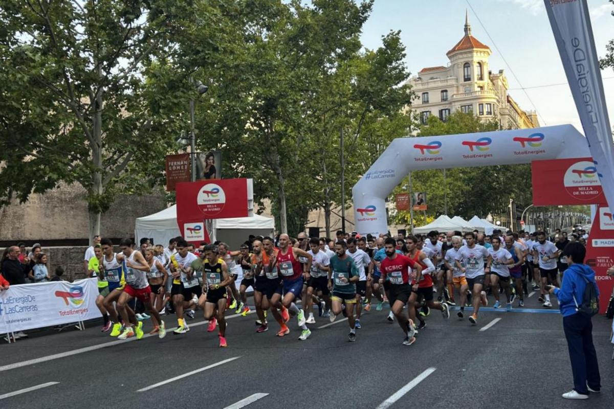 Águeda Marqués, con récord, y Mohamed Attaoui, reyes de la Milla en Madrid