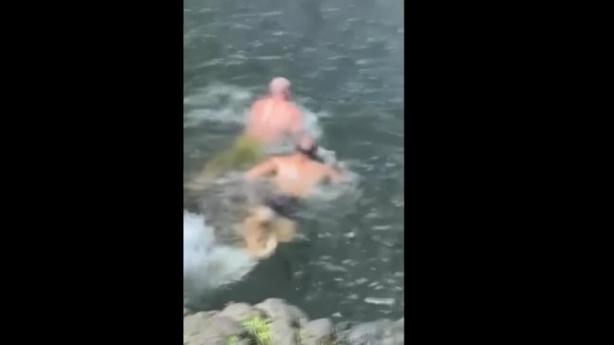 Un luchador de la UFC evita que su agente muera ahogado en una cascada: &quot;Me salvó la vida&quot;