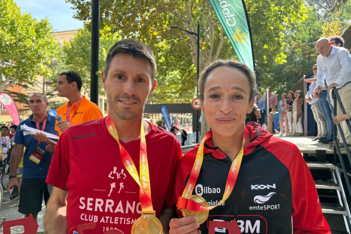 &#39;Chiki&#39; Pérez y Kaoutar Boulaid, campeones de España de medio maratón