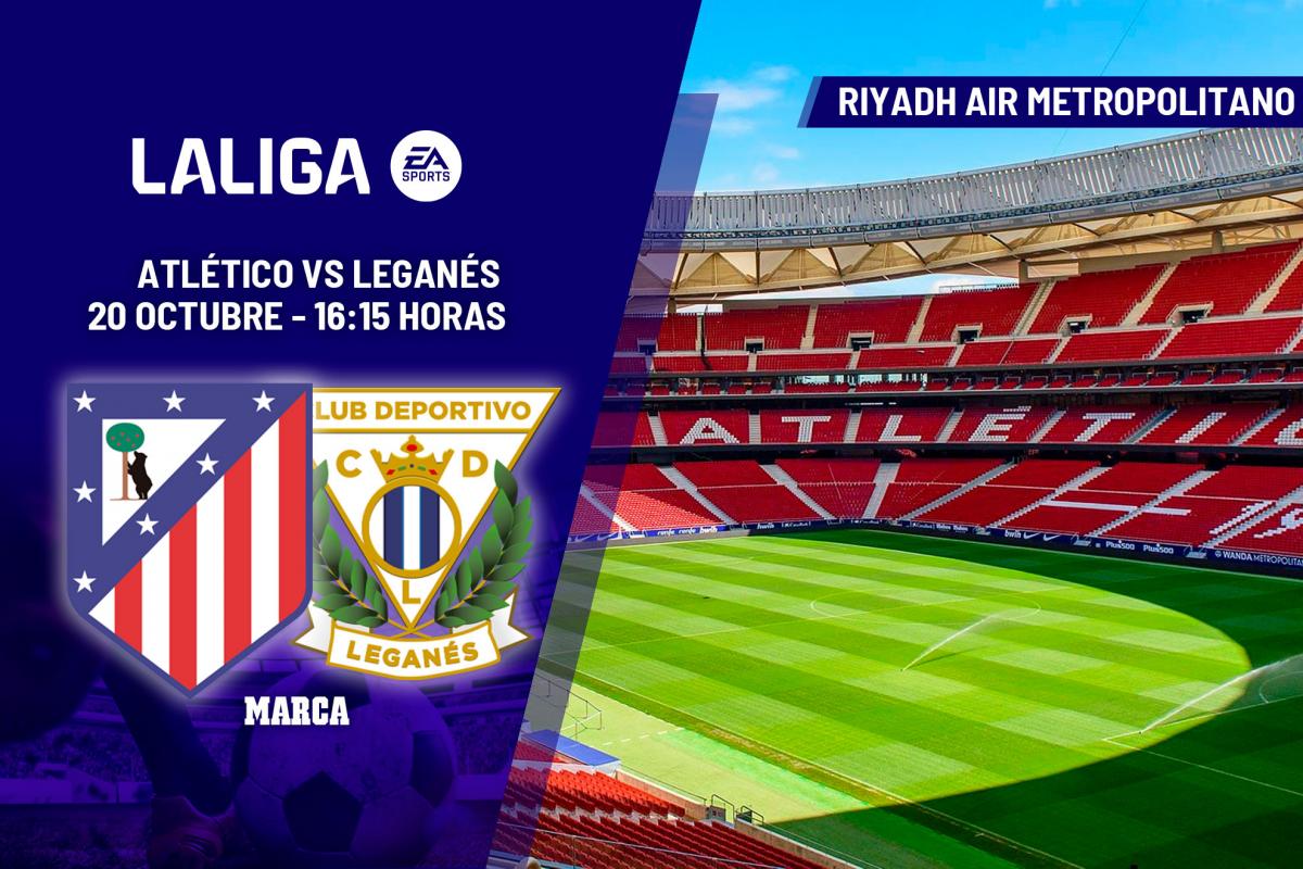 Atlético Leganés horario y dónde ver el partido de LaLiga EA Sports