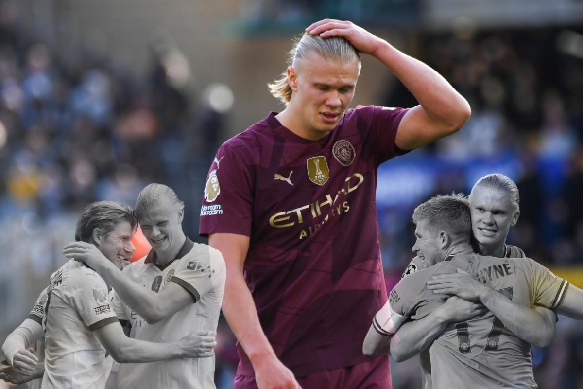 El City echa de menos a De Bruyne... y Haaland también