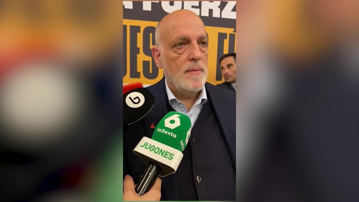 Tebas: &quot;Que Marcelino se siga quejando...&quot;