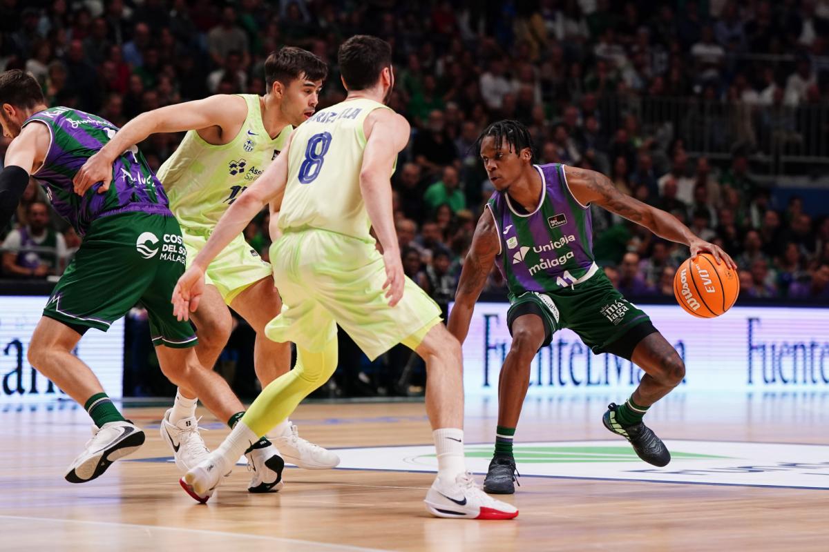 Unicaja knocks down Barça and becomes the leader of the Endesa League