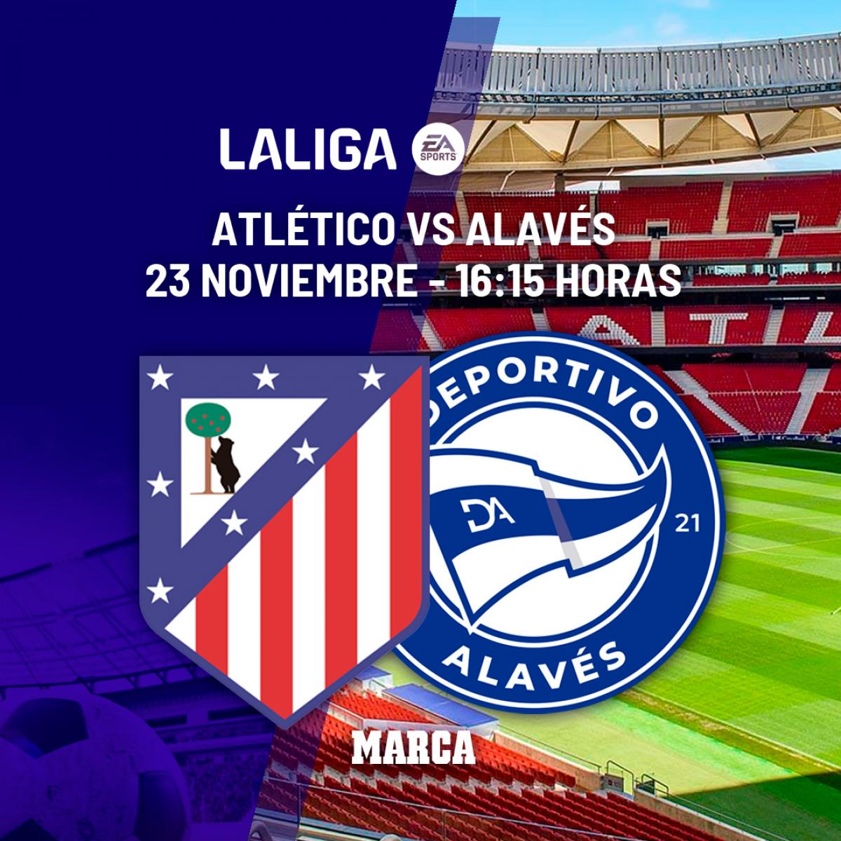 Atlético de Madrid - Alavés: horario y dónde ver en TV el partido de LaLiga EA Sports