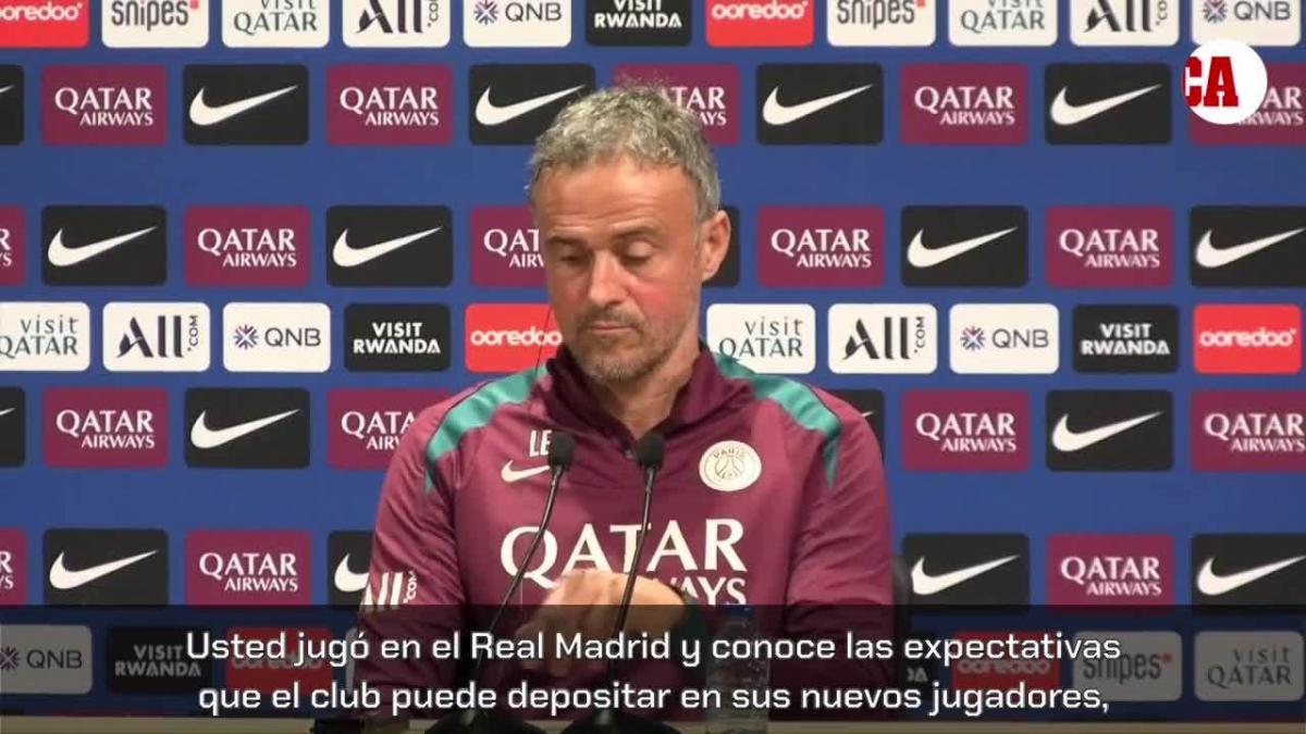 La respuesta de Luis Enrique cuando le preguntan por Mbappé: &quot;Buen intento&quot;