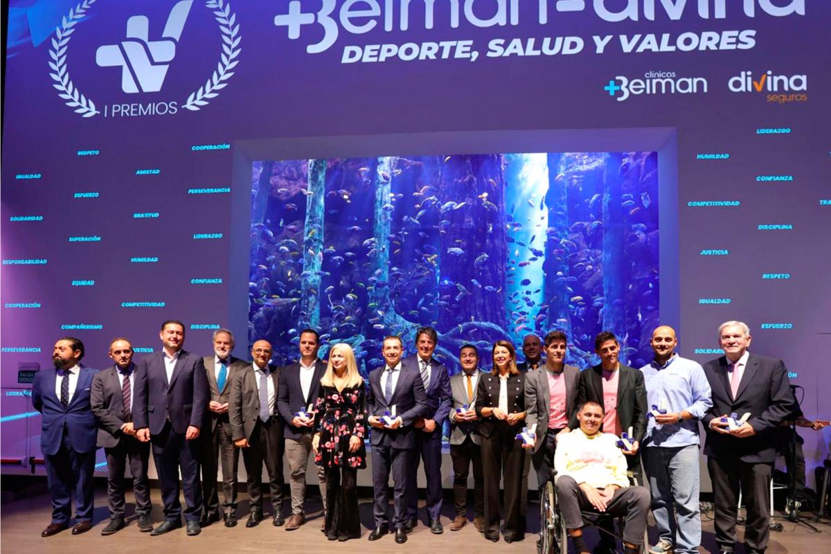 Inclusión, solidaridad y superación en la gala de los Premios Beiman-Divina Salud, Deporte y Valores