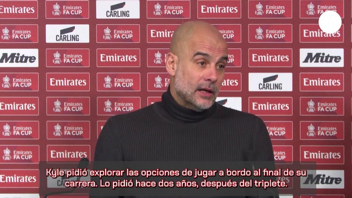 Guardiola suelta un bombazo: &quot;Kyle Walker me pidió irse hace dos días...&quot;