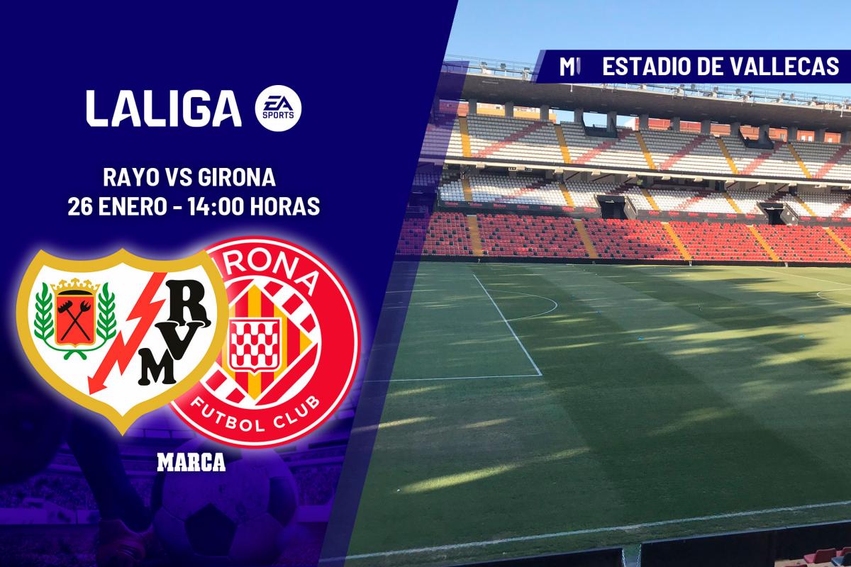 Rayo Vallecano - Girona: horario y dónde ver en TV el partido de LaLiga EA Sports