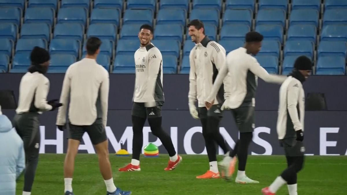 Increíble la calidad de Courtois: ¡le hace un caño de tacón a Bellingham!