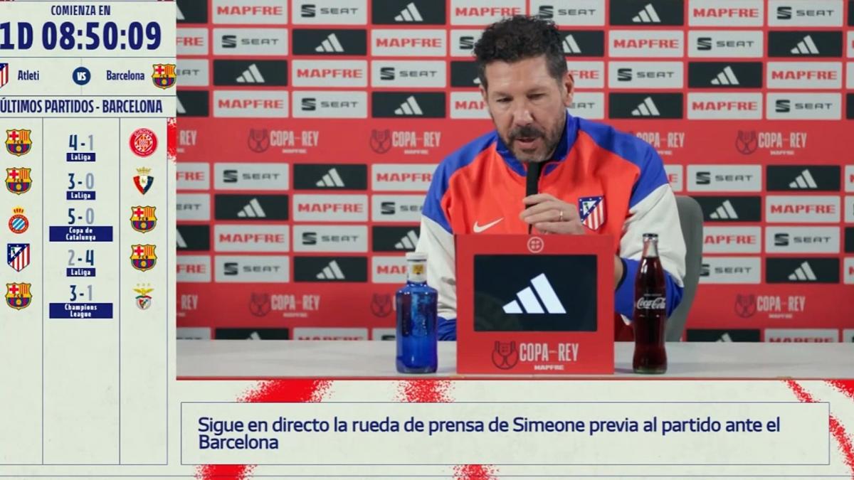 Simeone: &quot;¿Fracaso? Fracaso es no intentarlo, la temporada está siendo buena&quot;