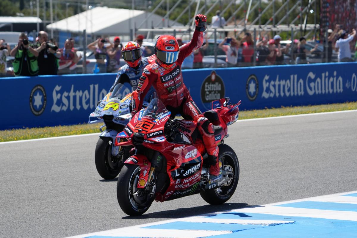 Las mejores imágenes de la victoria de Marc Márquez en la carrera al &#039;sprint&#039; del GP de España de MotoGP