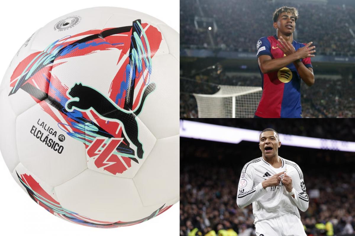 كرة قدم مخصصة من بوما لمباراة الكلاسيكو بين برشلونة وريال مدريد