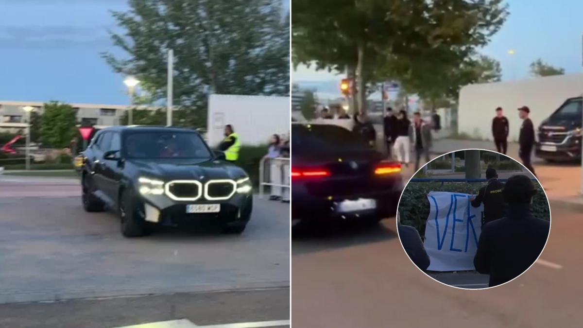 احتجاجات جماهير ريال مدريد في فالديبيباس وإزالة لافتة 