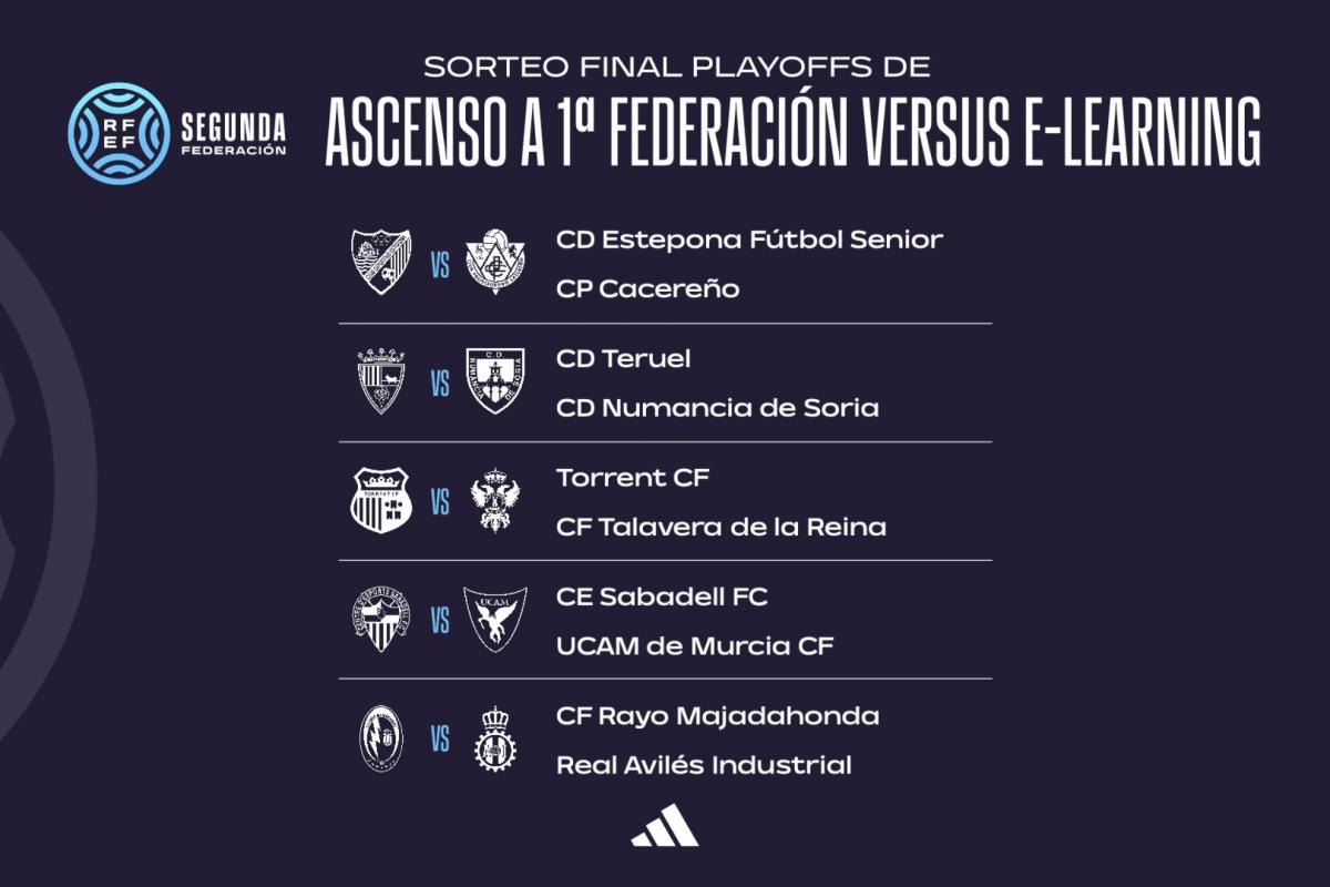 Definidos los cruces de las finales de los  play-offs  de ascenso a Primera Federación