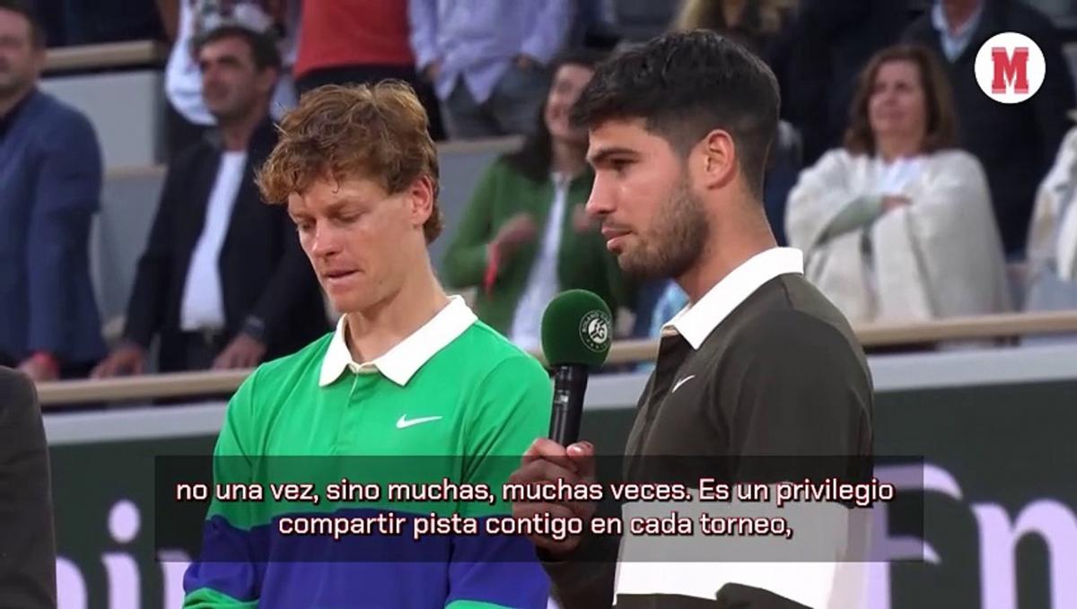 Alcaraz sobre su victoria en Roland Garros