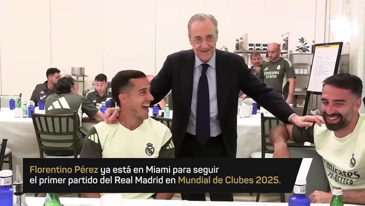 فلورنتينو بيريز يصل إلى ميامي لدعم ريال مدريد في بداية مشواره بكأس العالم للأندية