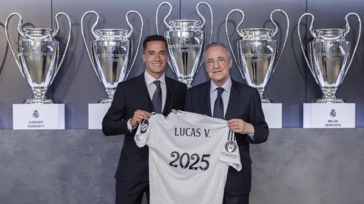 فلورنتينو بيريز يودع لوكاس فاسكيز بعد مسيرة حافلة مع ريال مدريد