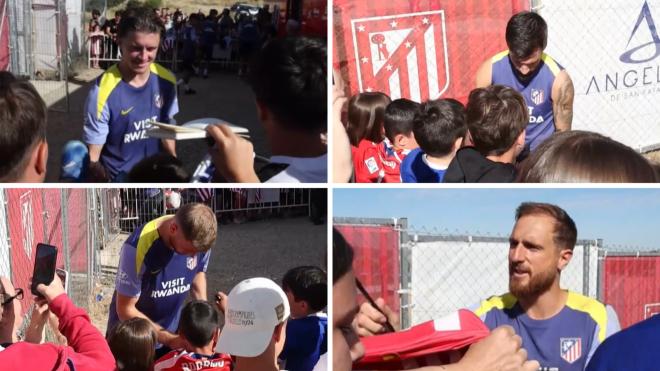 Locura rojiblanca en Los Ángeles de San Rafael: todos quieren un autógrafo de sus ídolos