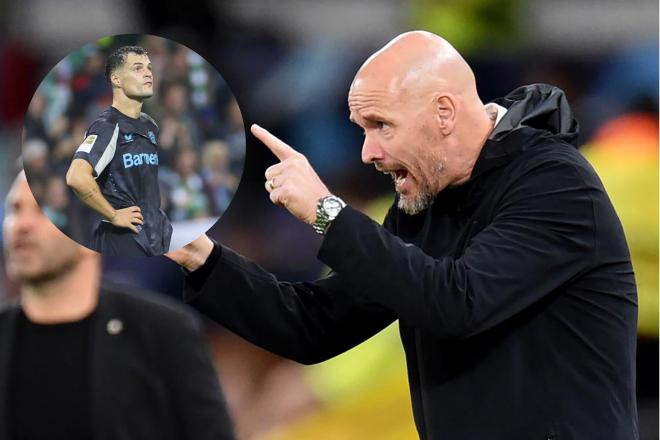 Máxima tensión entre el agente de Xhaka y Ten Hag: &quot;Puede decir lo que quiera, no dejaré ir a más jugadores&quot;