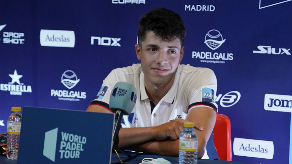 Agustín Tapia, en la rueda de prensa de presentación del Adeslas Open 2020.