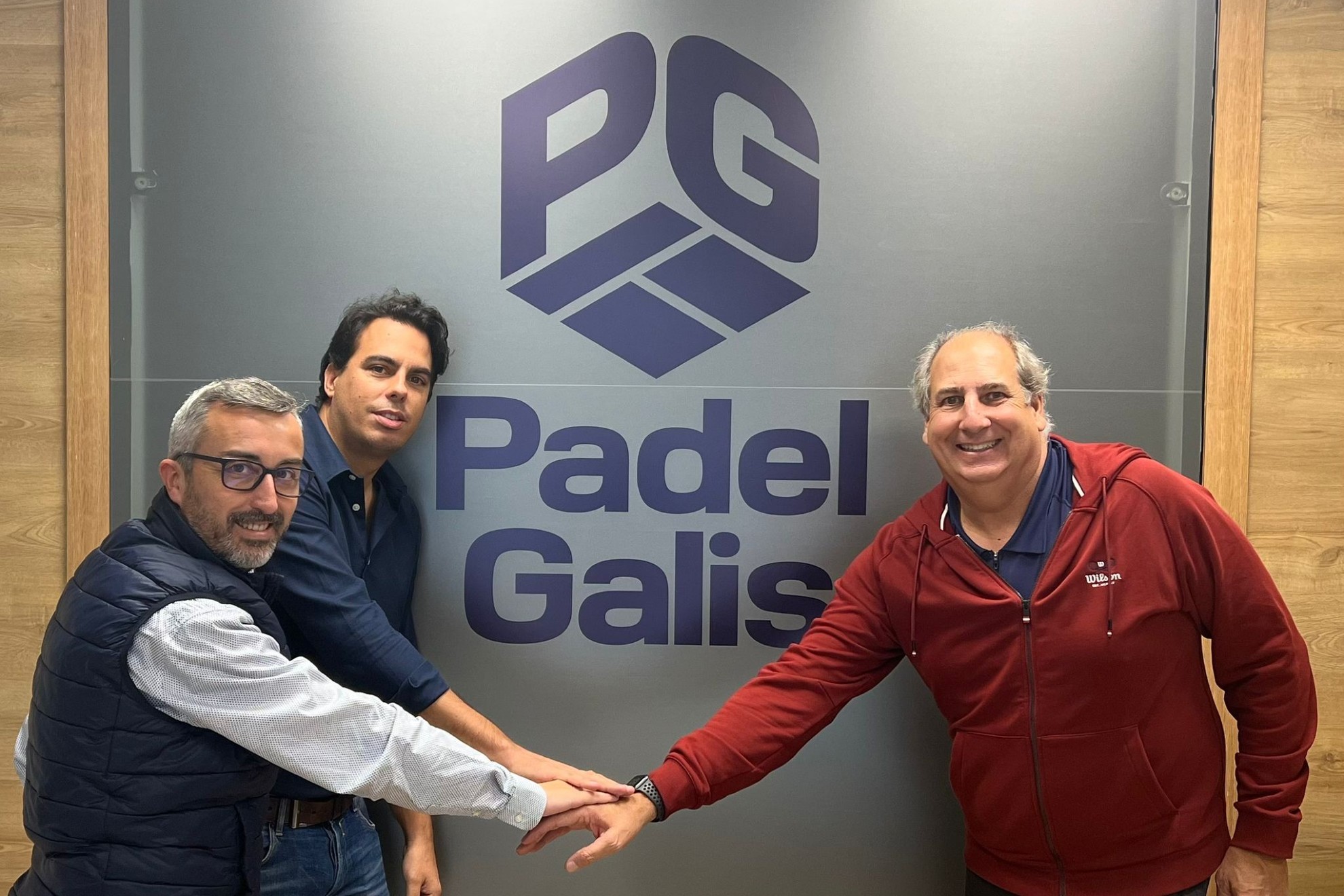 Carlos Miguel - Director Organización PG, Alfredo Perez - Director Comercial PG y Luis Mediero - Presidente y Fundador RPPadel