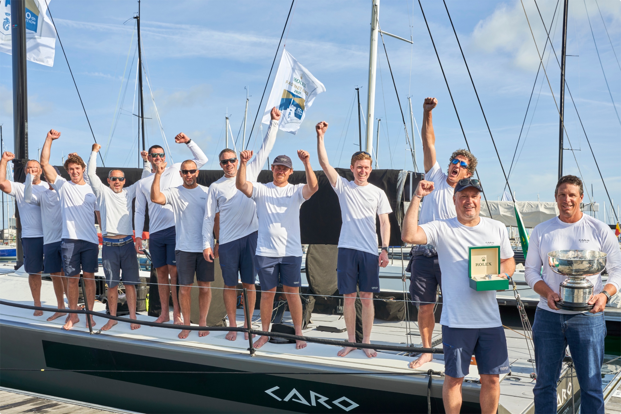 'Caro' entra en la historia de la navegación oceánica