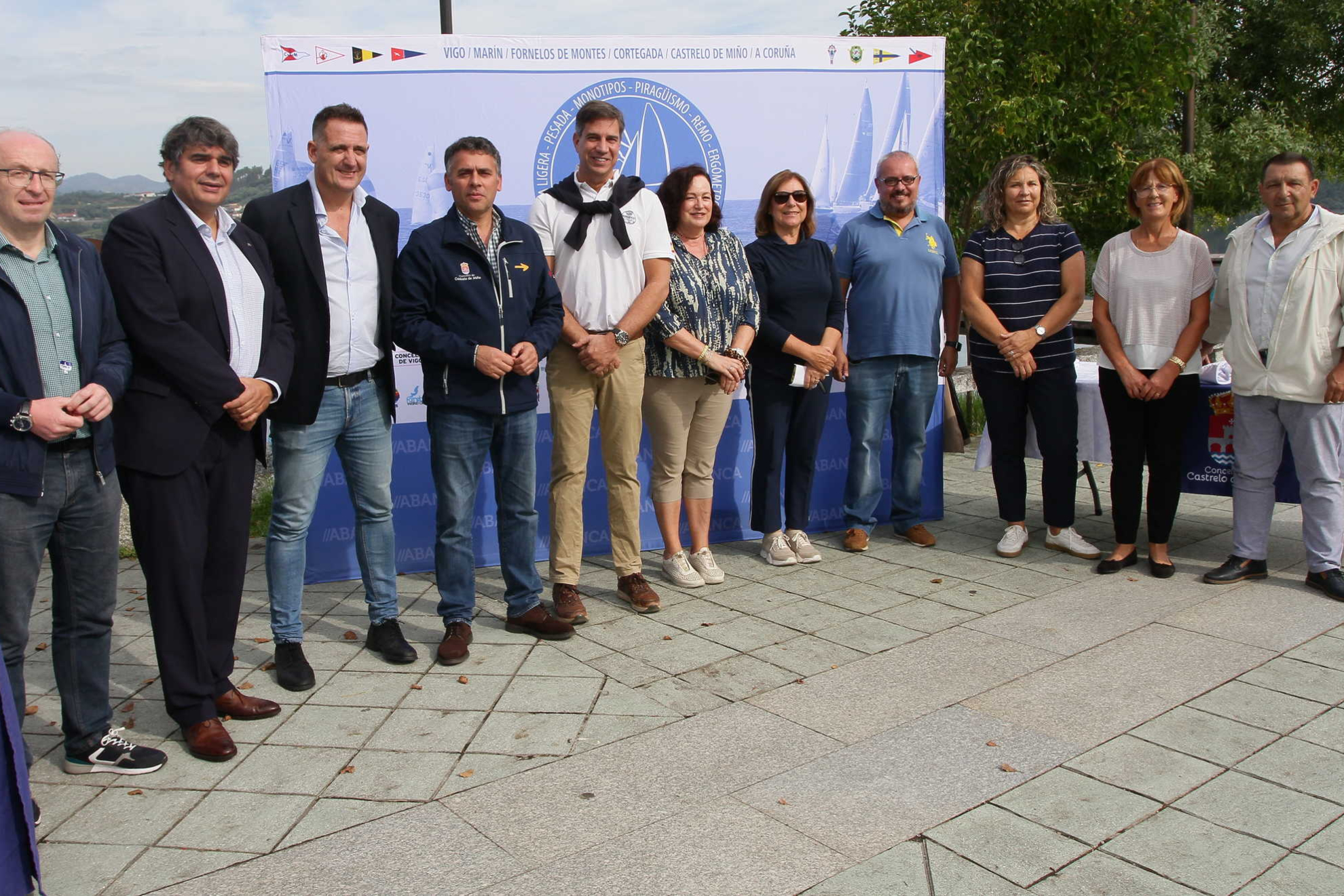 Un momento de la presentación del Trofeo Deputación de Ourense de Optimist-GP Aceites Abril