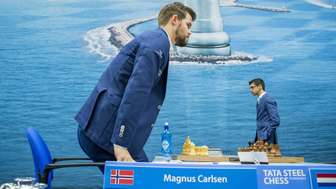 Magnus Carlsen, en el Tata Steel Chess.