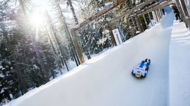 Ander Mirambell durante la prueba de este viernes en Saint Moritz.