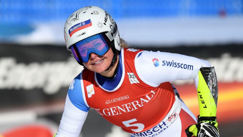 Corinne Suter ha sido la más rápida en el super G de Garmisch Partrenkirchen.
