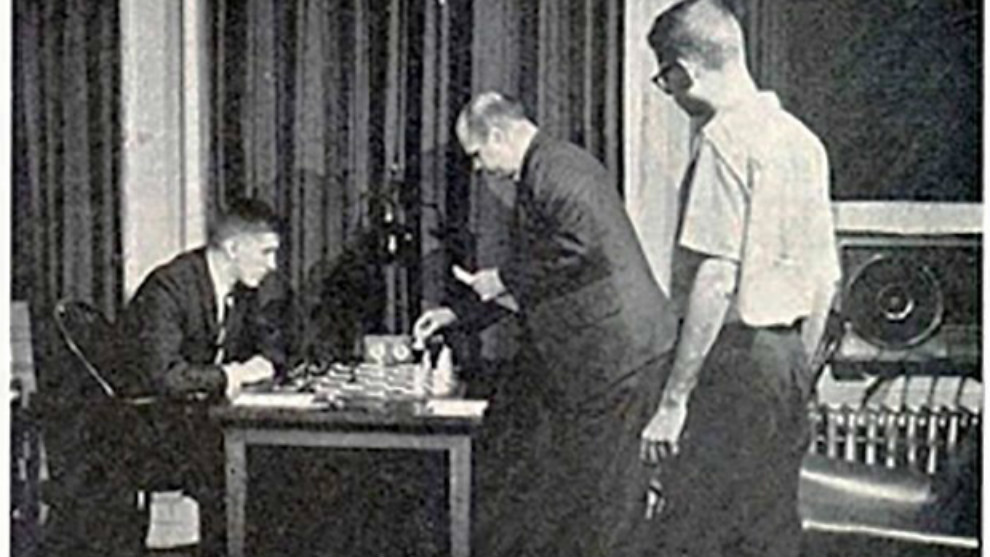Bobby Fischer juega por teletipo. 1965.