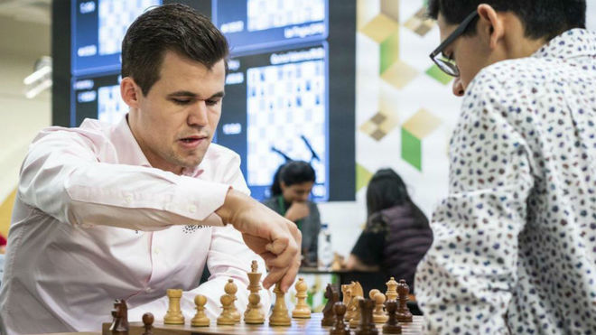 Carlsen contra Caruana, por el título mundial en 2018.