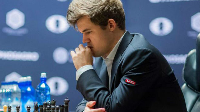 Magnus Carlsen, en una partida.