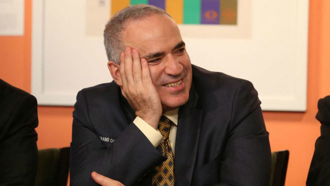 Gary Kasparov en St. Louis en 2017.