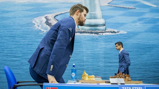 Carlsen, en una partida