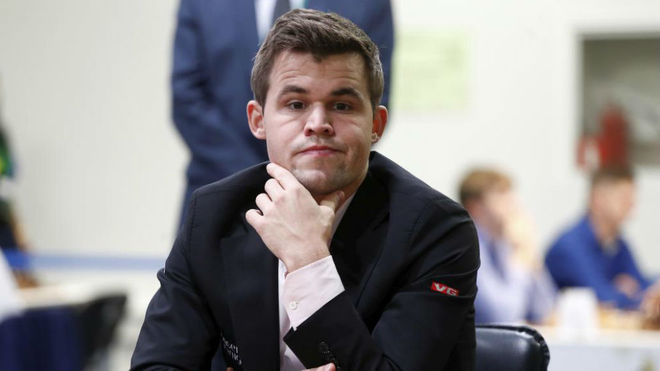 Magnus Carlsen, en un partida.