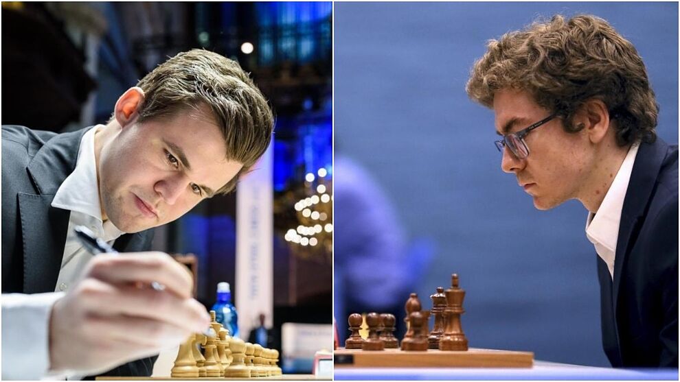 Magnus Carlsen y David Antón.