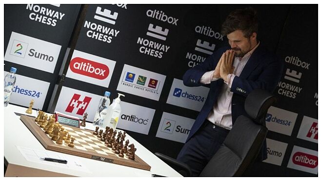 Magnus Carlsen durante el Altibox Norway Chess.