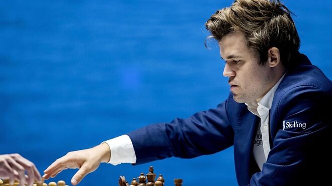 Magnus Carlsen, durante un torneo de ajedrez.