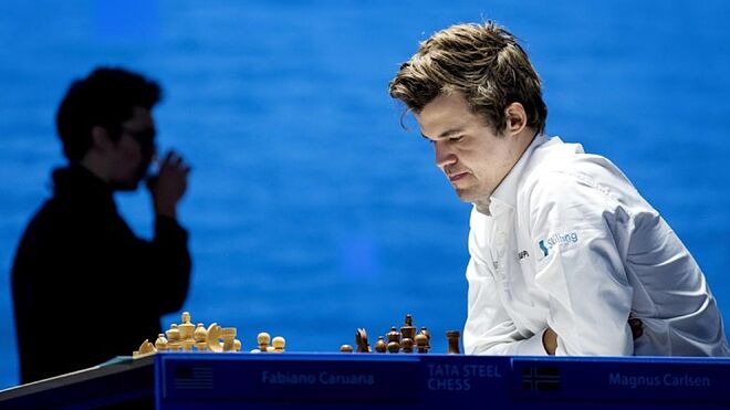 Magnus Carlsen, durante un torneo.